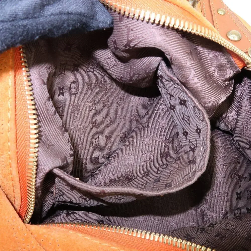 Louis Vuitton Monogram Onata GM Suede Hobo Bag Orange